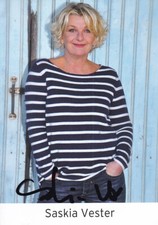 Saskia VESTER - dt. Schauspielerin, Original-Autogramm!