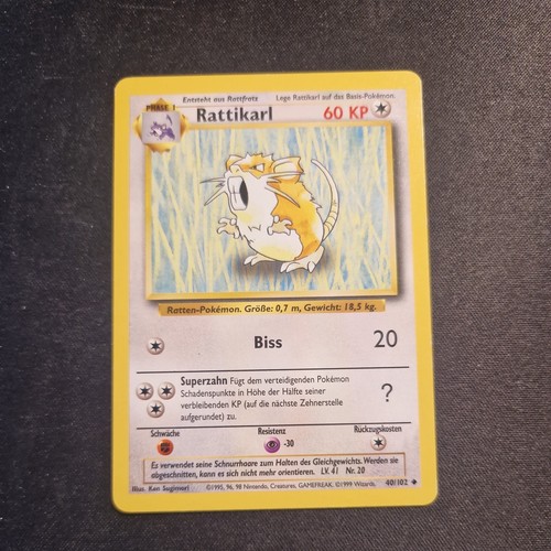 Pokemon karte tcg rattikarl - karte,