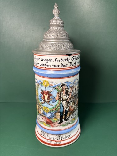 Bierkrug metzger zunft - bierkrug,
