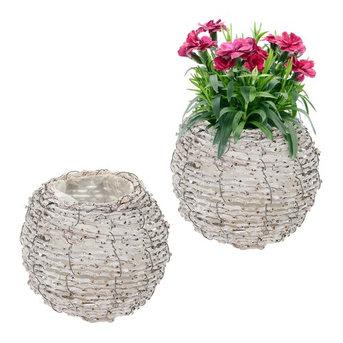 Blumentopf rattan pflanzkorb - rattan,,