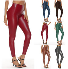 Bunte Kunstleder-Leggings –