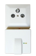 Schwaiger MSLAN24 211 Aktive SAT/RF/TV-Antennendose mit DSL/LAN Integration NEU