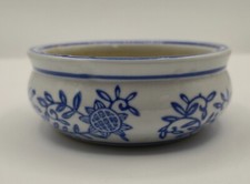 ? Keramik Schale Bonsai Schale blau weiß❗