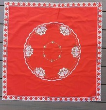 Christmas Red tablecloth 30"