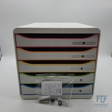 Exacompta 309913D Premium Ablagebox mit 5 Schubladen für DIN A4+ Dokumente - Bes