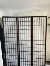 B-Ware 3 fach Paravent Raumteiler Trennwand Japan natur Reispapier Homestyle4u