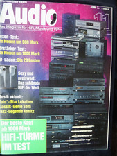 AUDIO 11/89.INTERVIEW STEVE LUKATHNER(TOTO),SIR GEORG SOLTI,PHILIPS FB 825,HECO