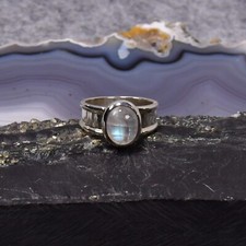 Mondstein Ring, 925er Silber