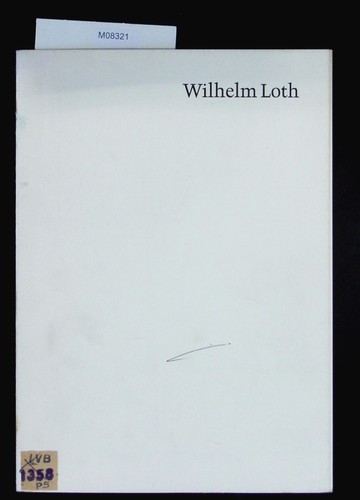 Wilhelm loth plastiken - loth,