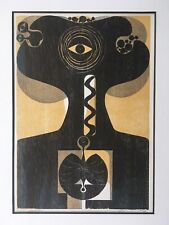 Wachstum:Abstrakte Darstellung Original Radierung von Manfred Degenhardt