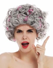Perücke Damen Karneval grau