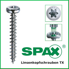 SPAX Universalschrauben Linsenkopfschrauben Vollgewinde Torx TX verzinkt a