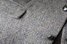 Harris Tweed Herren Jacket Sakko  grün Waldgrün meliert 54 27
