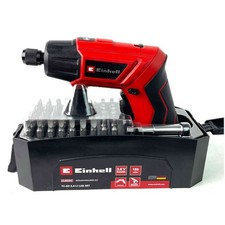 Einhell Akku Schrauber Set inkl. 54 tlg Bit 4 Nm Drehmoment Drehgelenk LED NEU