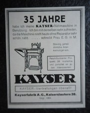 Jahre kayser nähmaschine - jahre,