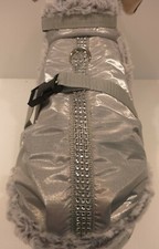 Wintermantel silber Glitzer
