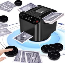 2in1 Kartenmischmaschine Elektrische Poker Kartenmischgerät 360° Kartenmischerbz