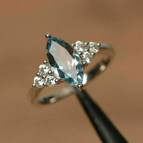 Aquamarin kt marquise - kt,