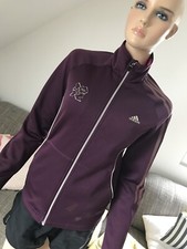 Softshell Trainingsjacke Gym Sport Adidas climawarm London 2012 lila 38