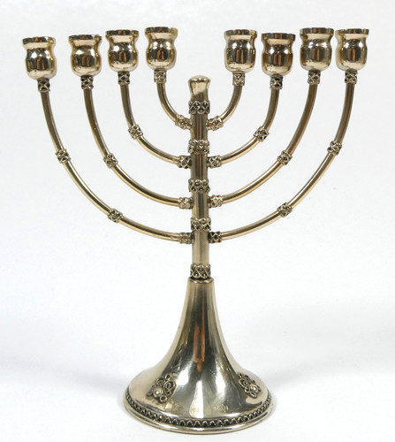 Silber judaica menorah - judaica,