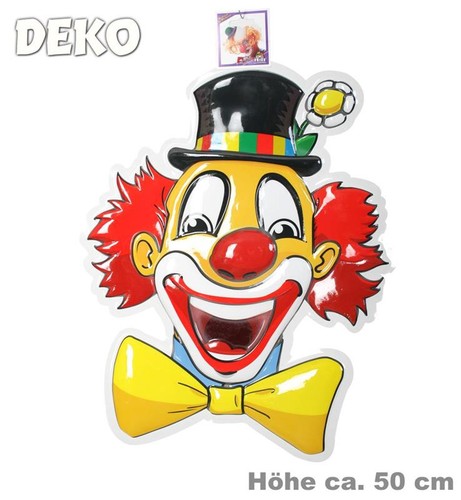 Wanddeko clownkopf - wanddeko,