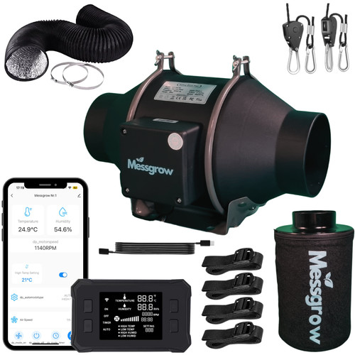 Growbox abluft set mit app - growbox,