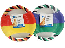 Frisbee Wurfscheibe, Zerrspielzeug, 26 cm Durchmesser, ZWEI STÜCK