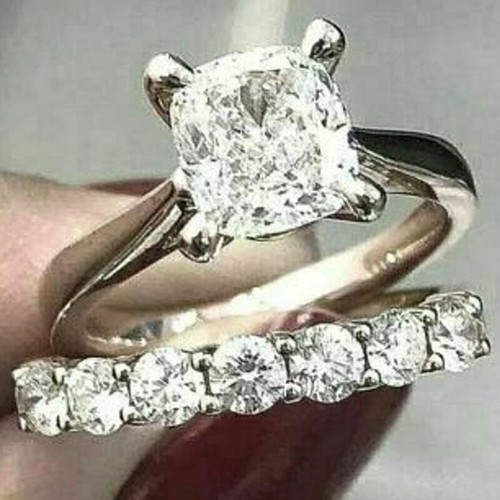 2ct kissen simuliert diamant - 2ct,