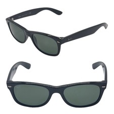 Ray Ban New Wayfarer - Schwarz / Grün - Größe 52/18 - Inklusive Etui  