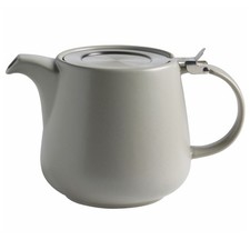 MAXWELL & WILLIAMS Teekanne mit Edelstahl-Teesieb TINT 1,2 Liter hellgrau