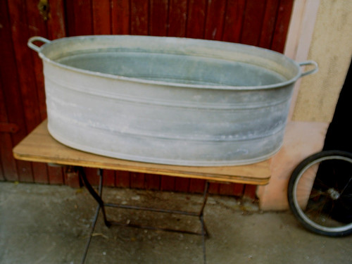Alte dichte xxl zinkwanne mit - xxl,