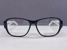 Bellinger Brille Damen Schwarz weiß Wechselbügel Rechteckig Groß Kamaeleon 8139