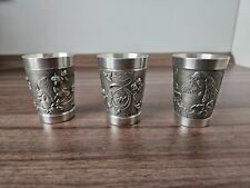Zinn Becher, Schnapsbecher -