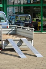 Verladerampe 1960x300x40 mm aus Aluminium mit Perforierung