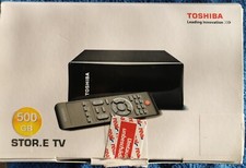 Toshiba 500gb externe festplatte mit Player und Fernbedienung