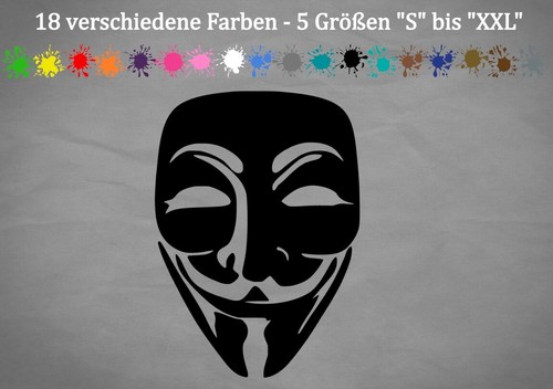 Anonymous aufkleber golf maske - anonymous,