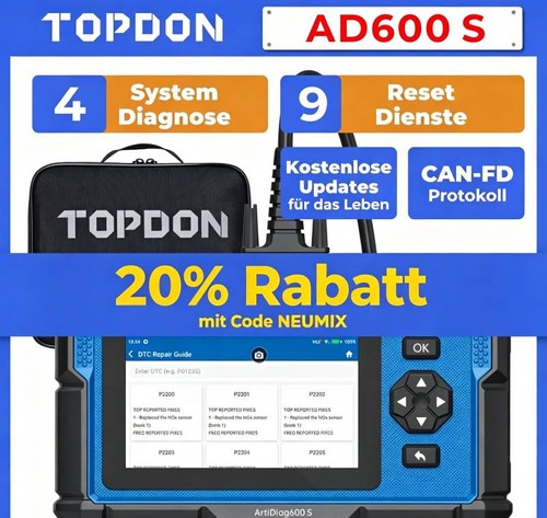 Topdon ad600s pro kfz - topdon,