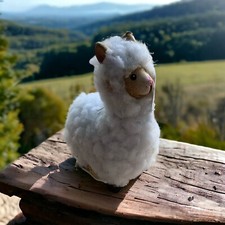 DEKOFIGUR, GARTENFIGUR LAMA ALPAKA weiss  Deko süss weich cute zahm