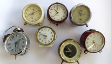 VINTAGE Konvolut 7x WECKER UHR