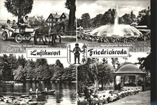 Friedrichroda Springbrunnen Kurpark Gondelteich Musikpavillon Ponygespann