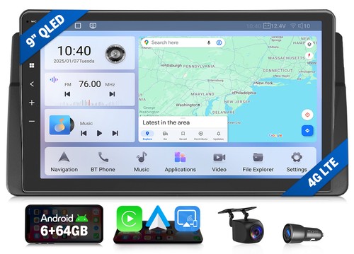 Android auto autoradio 6 64 - auto, 9"