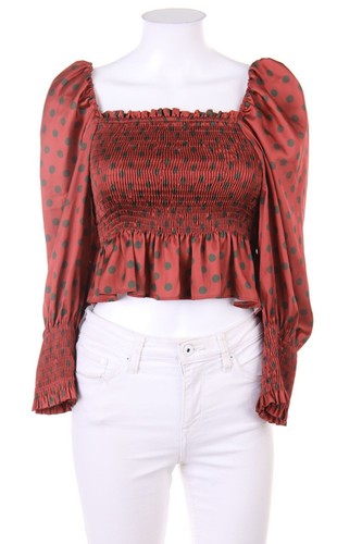 Zara bluse satin punkte - zara,