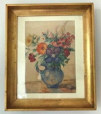 Antikes Aquarell Stillleben