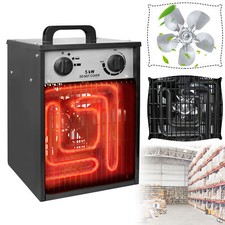 5KW Elektro Heizgerät Bauheizer Heizlüfter Baulüfter Heizstrahler für Baustelle