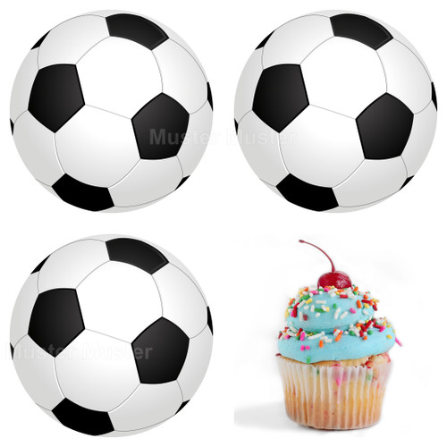 Fußball essbar muffin - fußball,