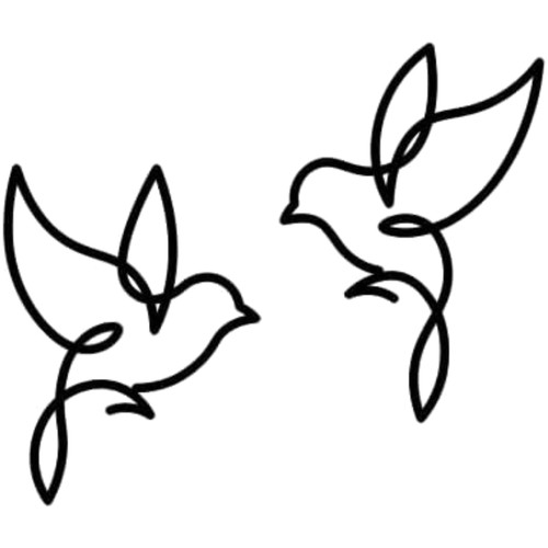 Holz lineart vögel - holz,