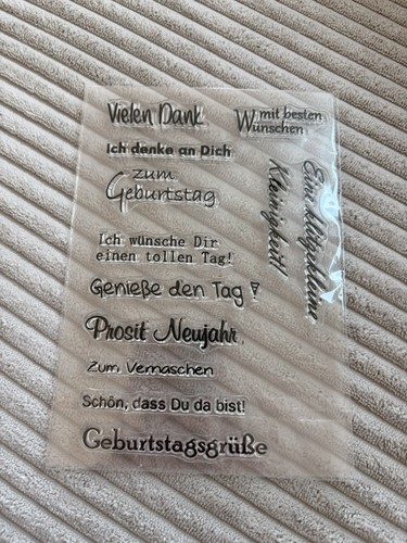 Silikonstempel mit gruß - gruß-, &