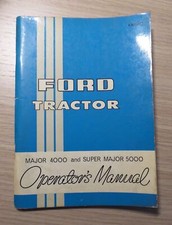 Ford Schlepper Major 4000 + Super Major 5000 Betriebsanleitung (Englisch)