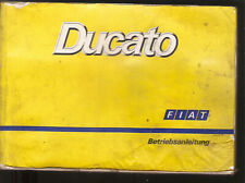 deutsche Betriebsanleitung bedienungsanleitung Fiat Ducato Handbuch Ausgabe 1991