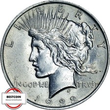 USA KM 150 One Peace Dollar von 1922 in VZ  2329